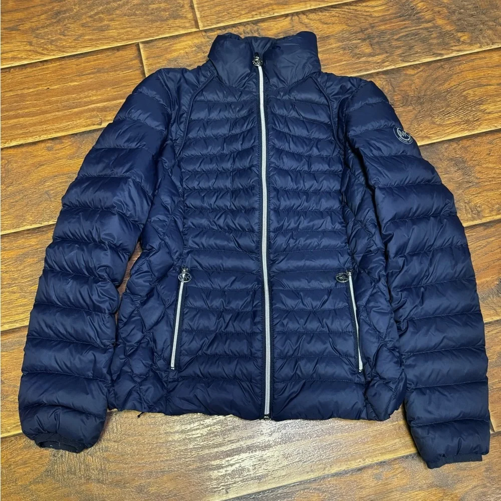 Michael Kors Jacket Blue Long Sleeve Full Zip Women’s Size XS